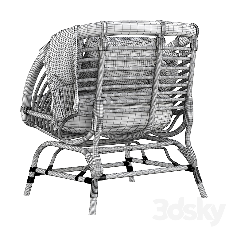 Buskbo armchair 2025 rattan