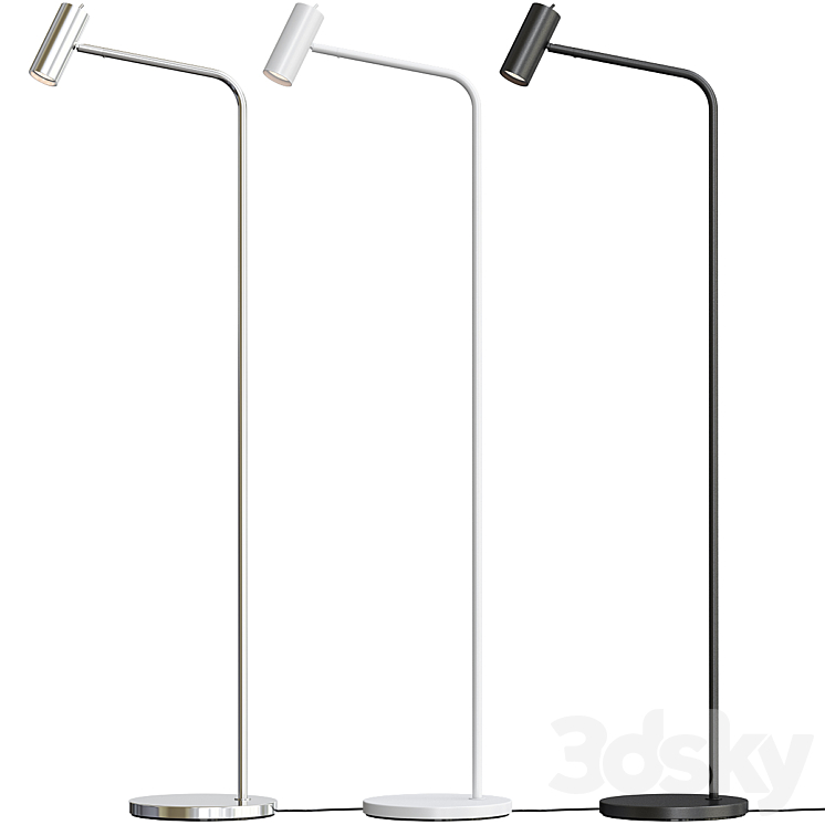 Virrmo Lamp Nickel Ikea Floor lamp 3D model