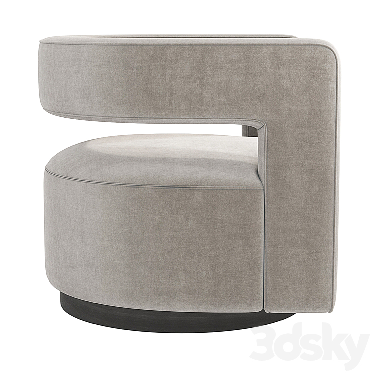 Drew curved swivel chair online