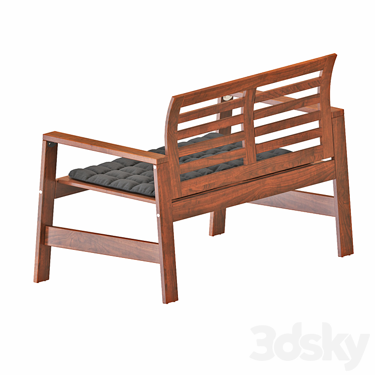 Ikea Applaro Table and chairs set 03 Table Chair 3D model