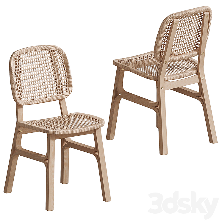 IKEA VOXLÖV Dining table and chair Table + Chair 3D model