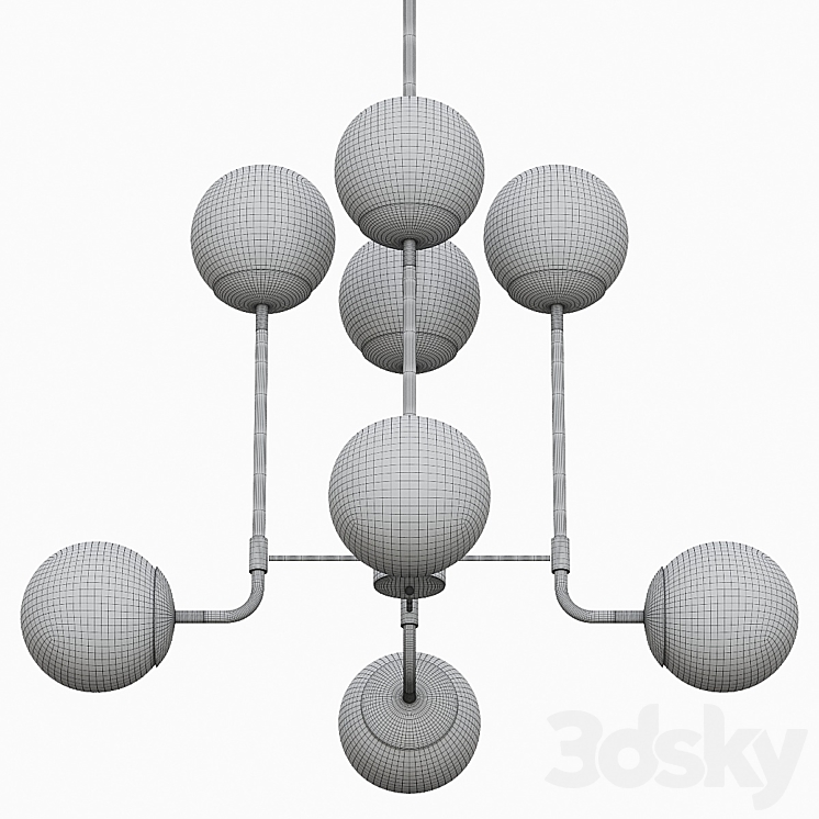 Lighting by BLU Kipling Chandelier Pendant light 3D model