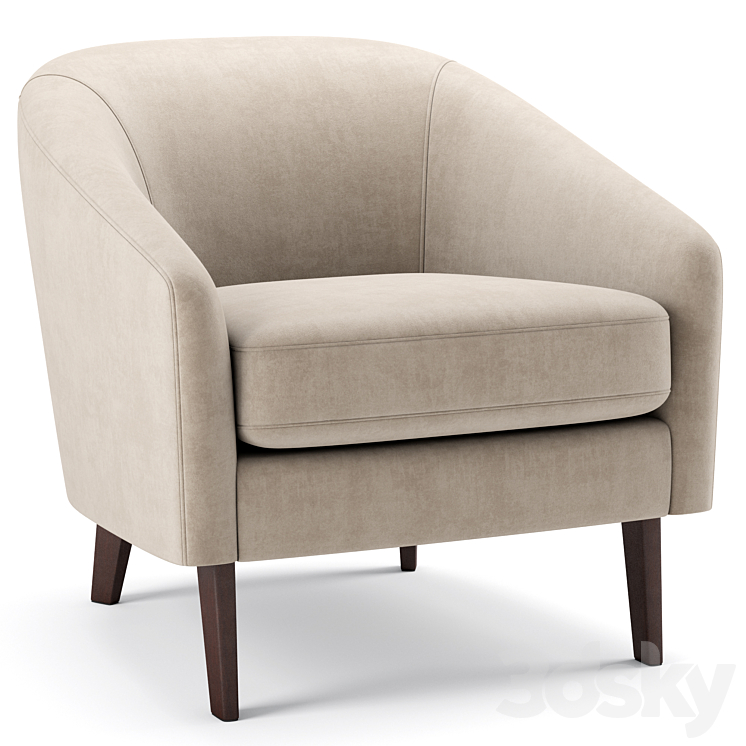 Jonah Chair West elm Chair 3D model