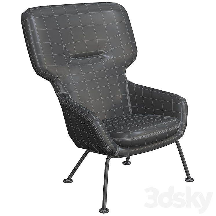 Dublin armchair Chair 3D model