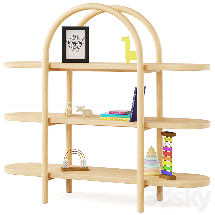 Dolly natural online tall bookcase