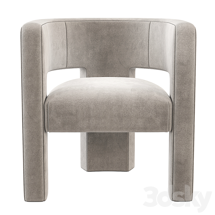 Sculpt Chair Crate and Barrel Chair 3D model