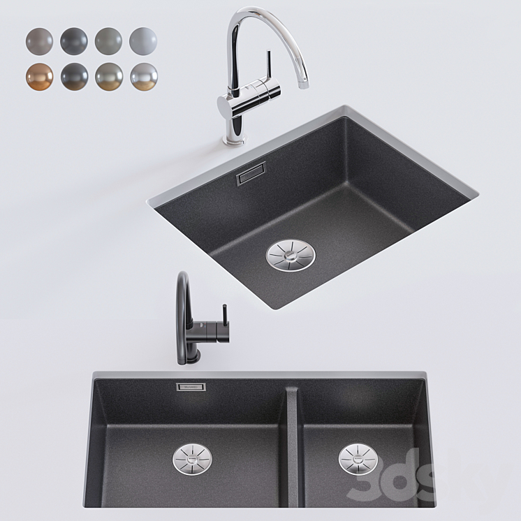 BLANCO SUBLINE Küchenspüle 480/320-U - Weiße Granitspüle Mit 2 Becken