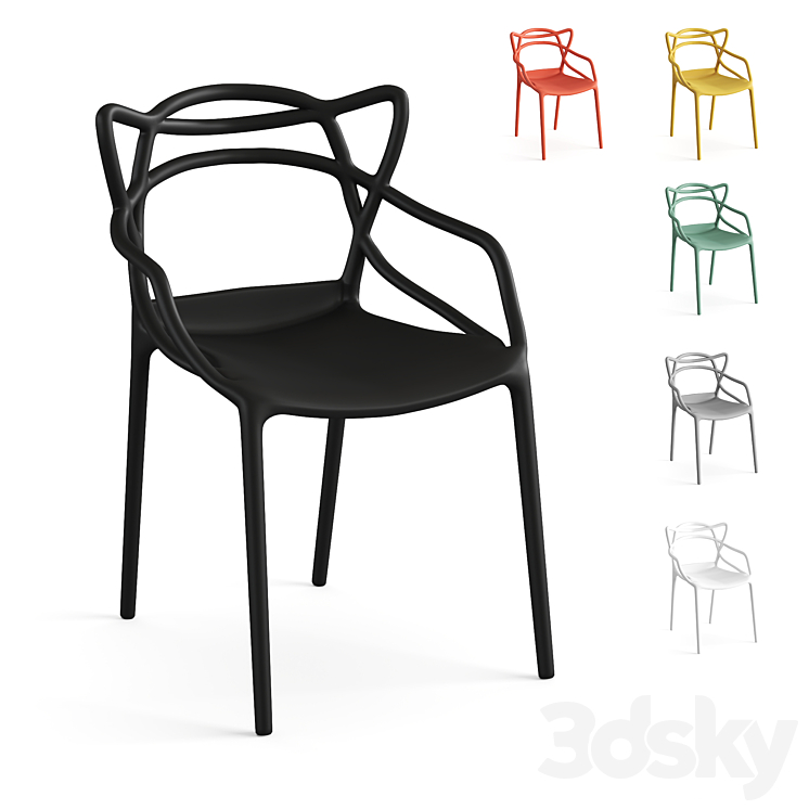 chair Kartell Masters Chair 3D model