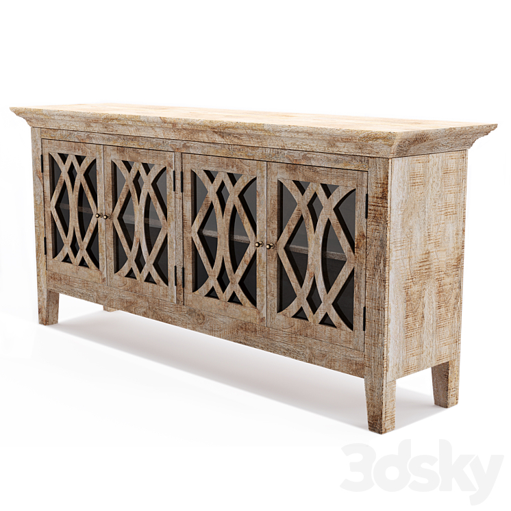 Four hands azalea top 4 door sideboard