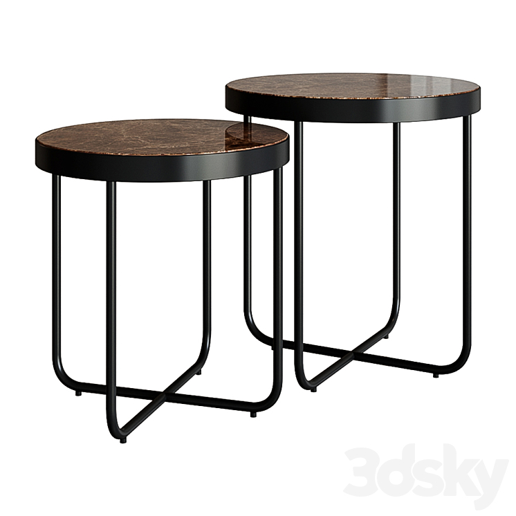 Danford 2 Piece Coffee Table Set Table 3D model
