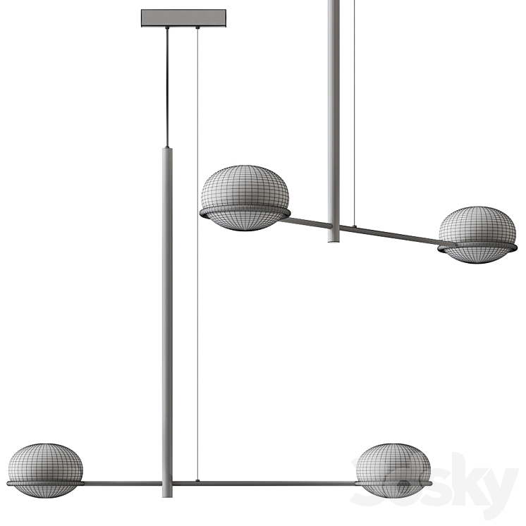 Leds C4 Coco Double Pendan Lamp Pendant light 3D model