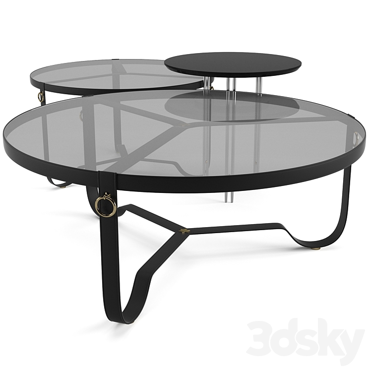 Gubi coffee tables set Dressing table 3D model