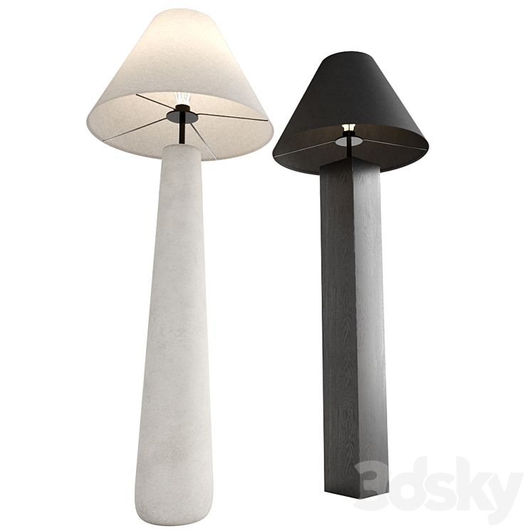 CB2 floor lamp set 2 Floor lamp 3D model
