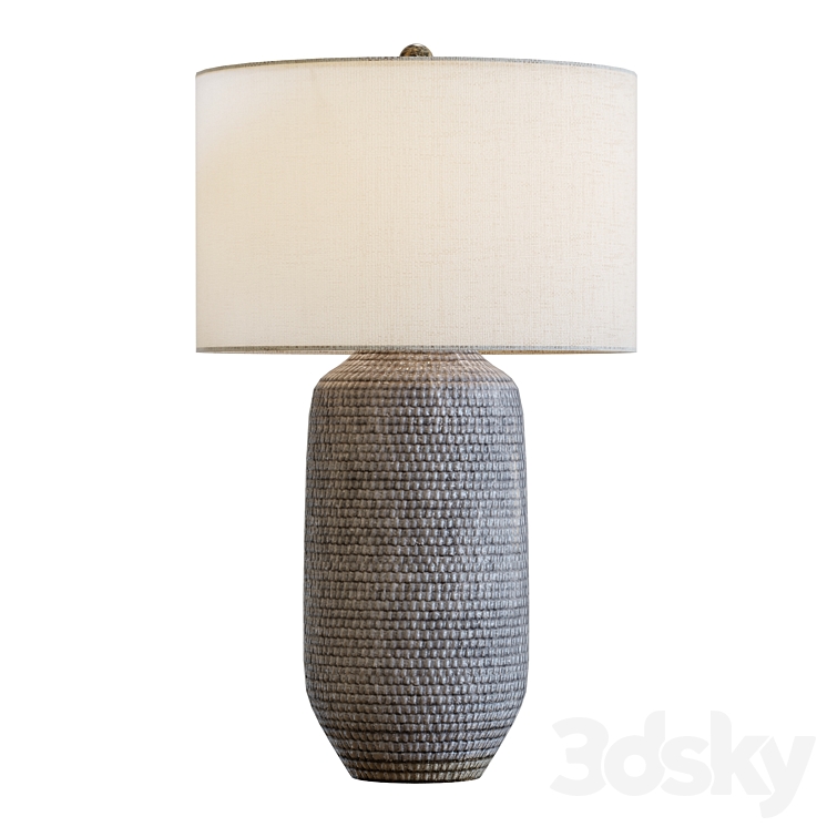 Crate & Barrel Cane Gray Table Lamp Table lamp 3D model