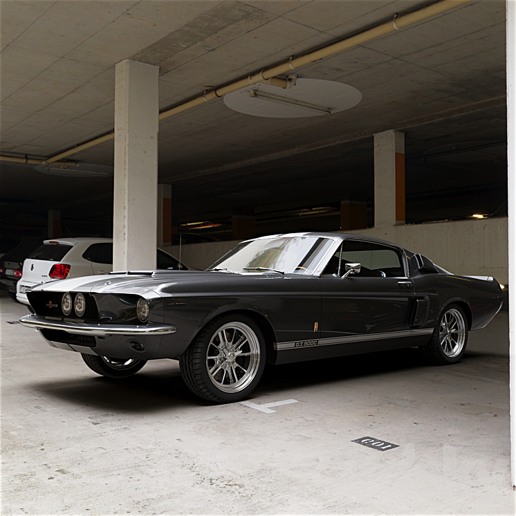 Ford Shelby Mustang GT500 Eleanor 1967 - Transport - 3D model