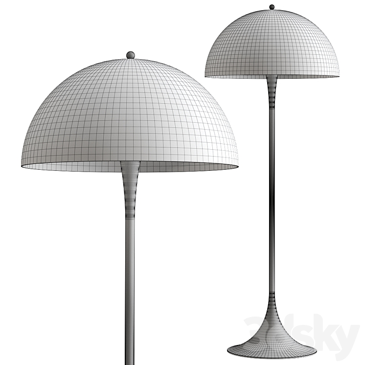 Table Lamp Louis Poulsen Panthella Portable 3D model