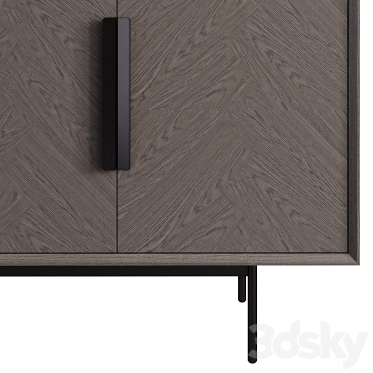 Domayne Augustin Buffet Sideboard & Chest of drawer 3D model