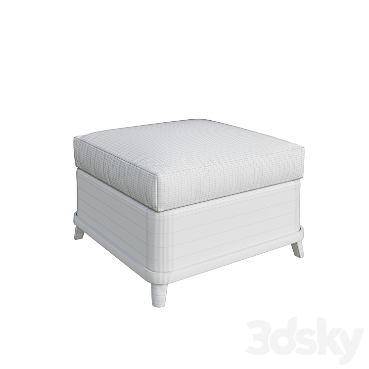 Classic Pouf Furniture Kenya Other soft seating 3D model