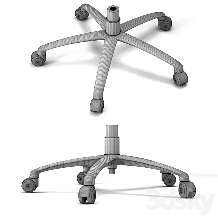 Office chair base Miscellaneous 3D model
