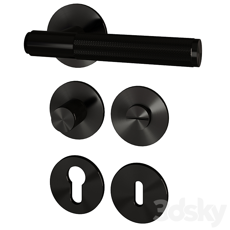 Buster & Punch CROSS DOOR HANDLE, KEY, LOCK 1 Miscellaneous 3D model