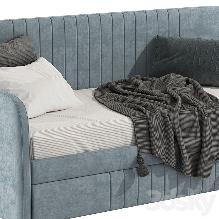 Sofa bed Aaru Twin Daybed with Trundle 224 Bed 3D model