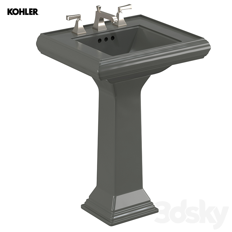 washbasin and mixer KOHLER MEMOIRS CLASSIC Wash basin 3D model