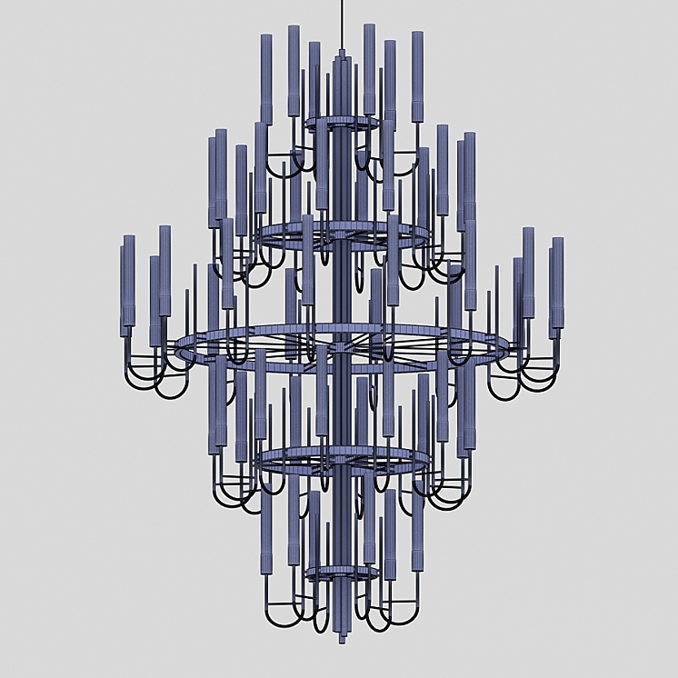 Gala chandelier - Pendant light - 3D model