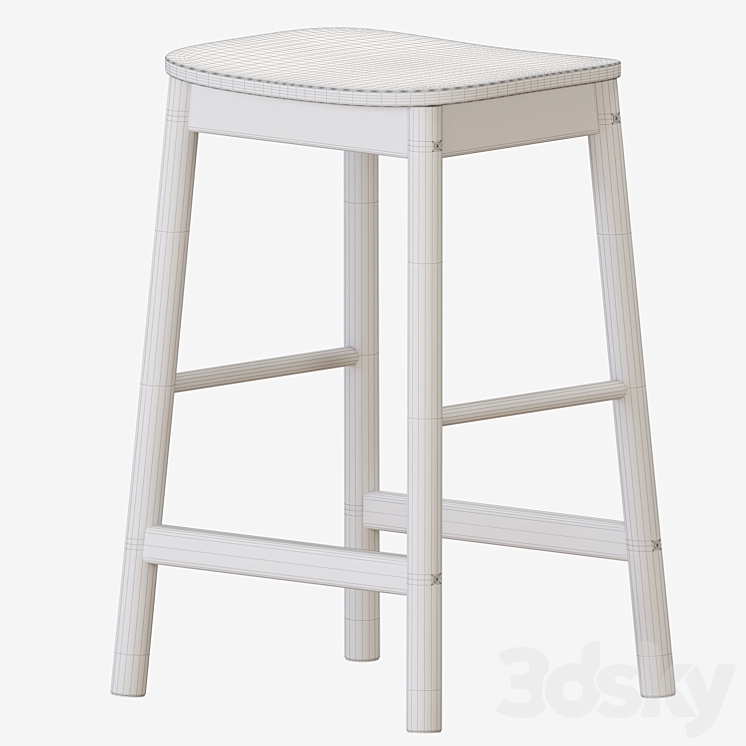 IKEA R NNINGE Bar Table And Chairs Table Chair 3D model