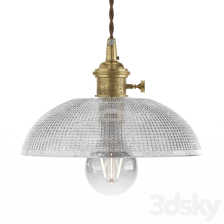 Vintage Textured Glass Pendant Lights Pendant light 3D model