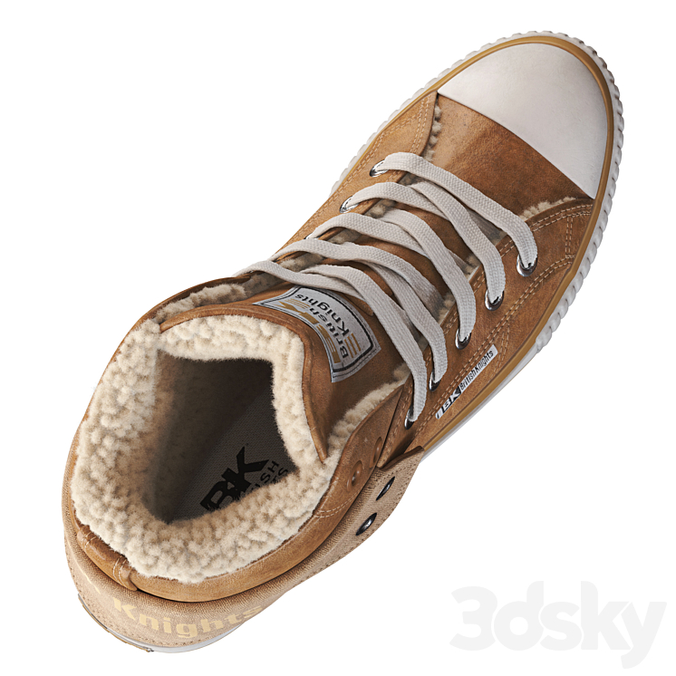 British Knights Roco Brown Corona Footwear 3D model