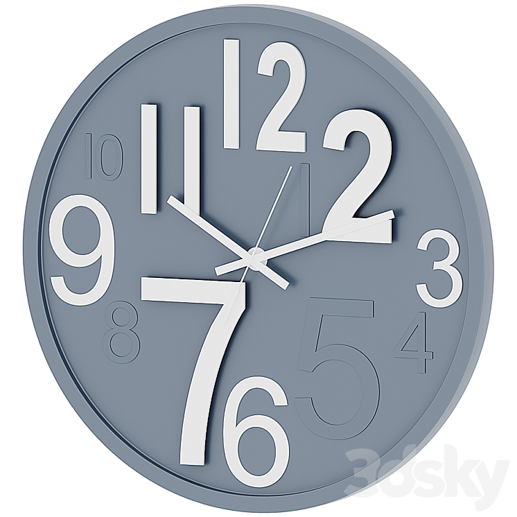 Wall clock Wall clock 6126 30.5 cm #80349006 - Watches & Clocks - 3D model