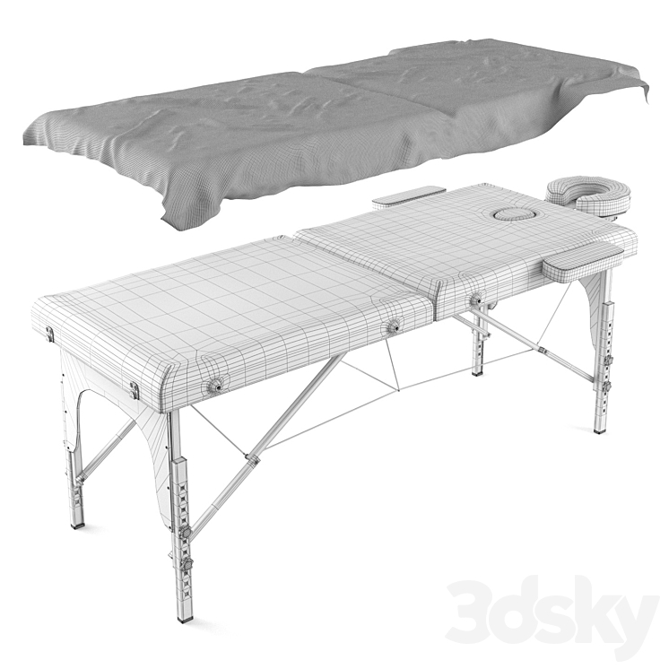 Folding massage table Proxima Parma 70 - Beauty salon - 3D model