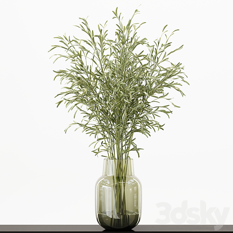 Collection Indoor Plants 016 Bouquet 3d Model
