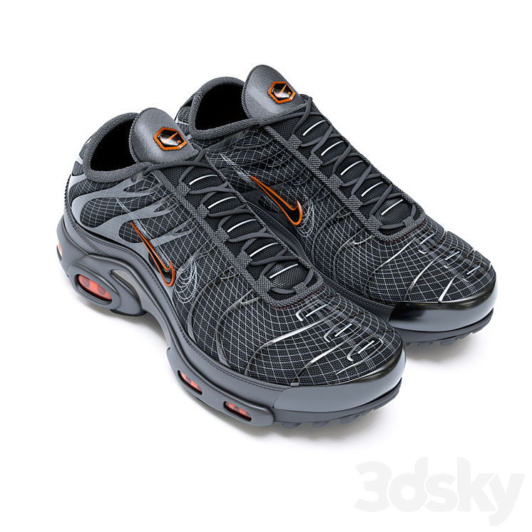 Nike Air Max Plus Sneakers Footwear 3D model