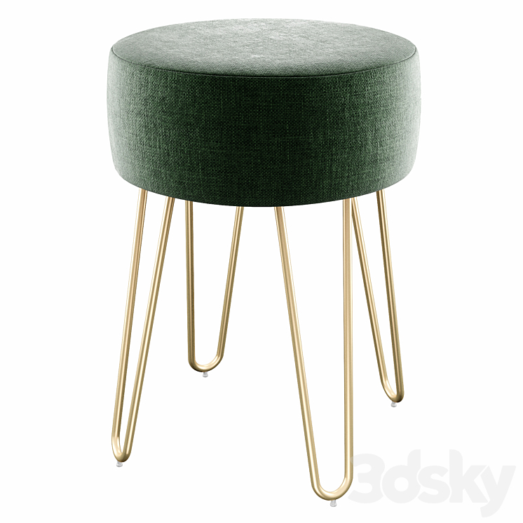Foerster metal online vanity stool