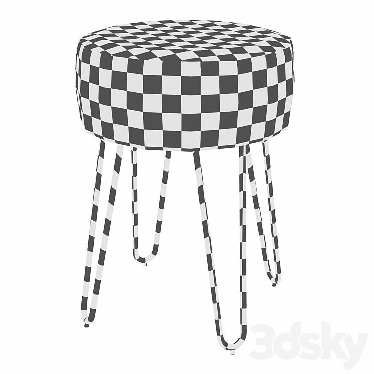 Foerster metal best sale vanity stool