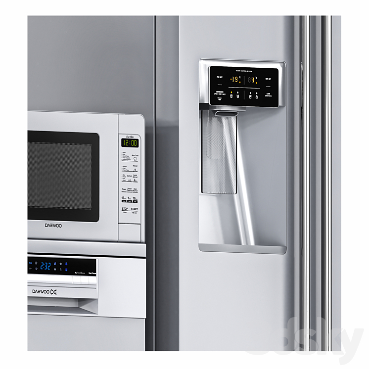 Daewoo Appliance Vol 01 Kitchen appliance 3D model