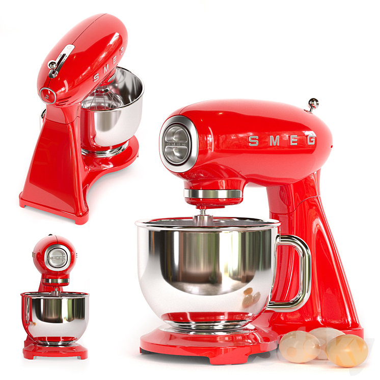 SMEG 50s Style Kitchen Appliance Collection- Corona 3D model