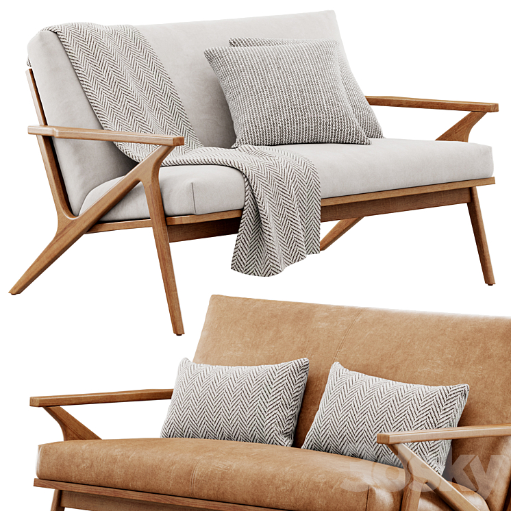 Crate and cheap barrel cavett loveseat