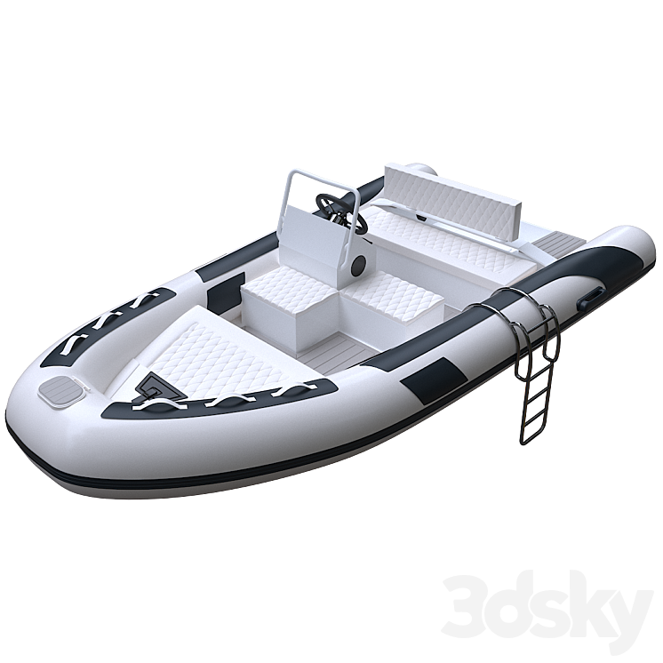 Rib Boat 7A Transport 3D model
