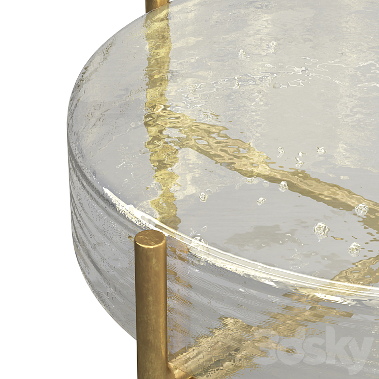 Kare Design Side Table Ice Double Table 3D model