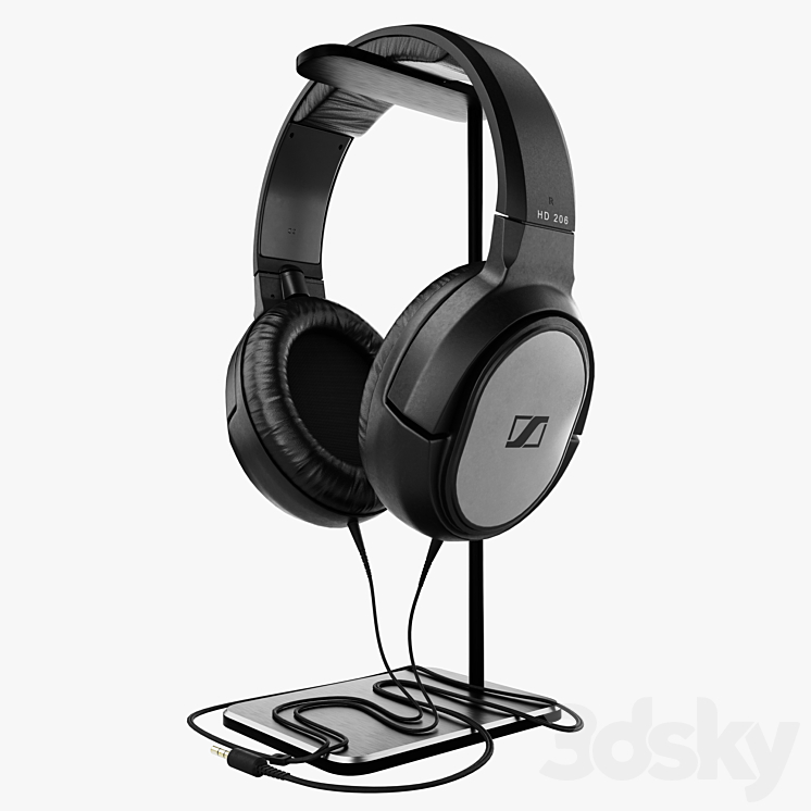 Sennheiser HD 206 Stereohu00f6rlurar Silver