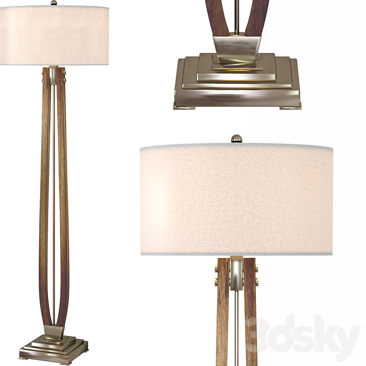 Floor lamp Uttermost BOYDTON Floor lamp 3D model