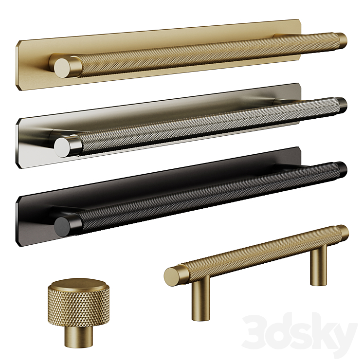 Plankhardware KEPLER Knurled TBar and HUMBOLDT Knurled Knob