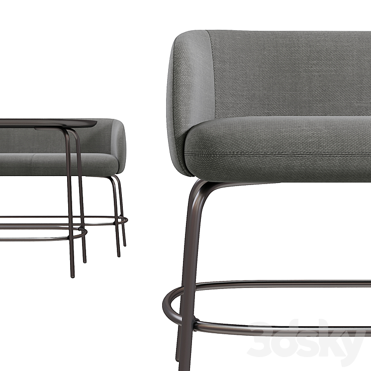 Nest High Sofa 3D model