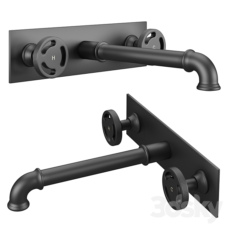 Mixer Homary Ruth Industrial Pipe Faucet 3D model