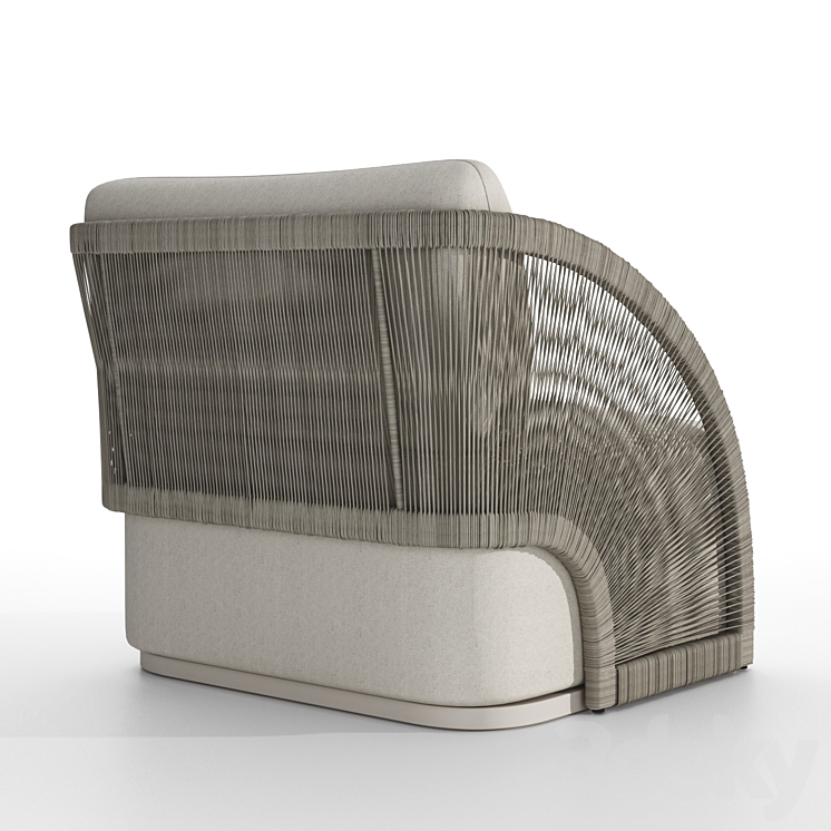 pavona lounge chair RH Arm chair 3D model