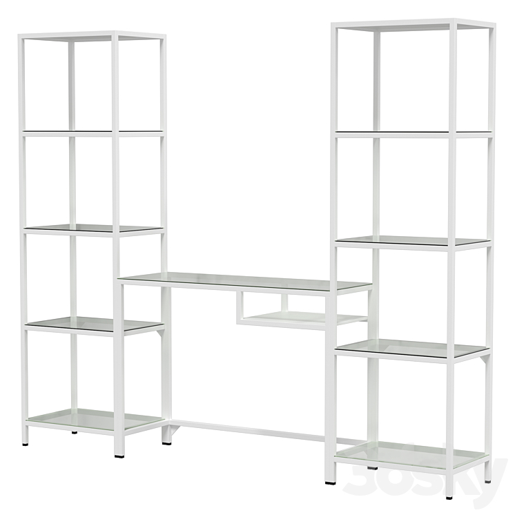 Vittsjö shelving unit with laptop table deals