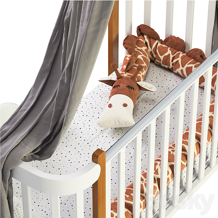 Transforming bed MOMMY LUX happy baby - Bed - 3D model