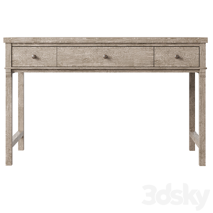 Toulouse 48" Desk with Drawer Table 3D model